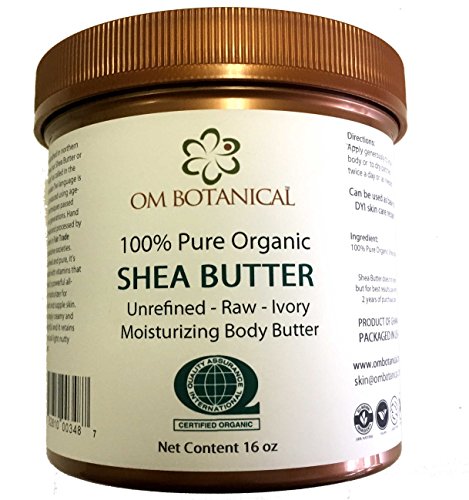 Product Cover Certified Organic AFRICAN SHEA BUTTER from Ghana 16 oz | Unrefined, Raw, Ivory 100% Pure Body Butter | Skin & Hair Moisturizing, Nourishing and Healing Cream and Base For DIY Skin Care Recipes