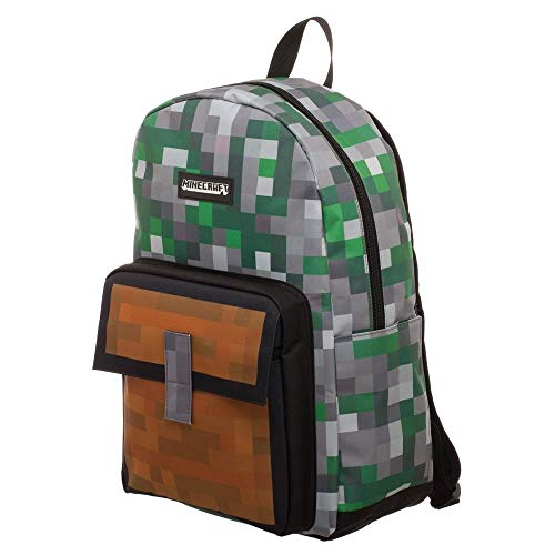 Product Cover Minecraft Squares Allover Print Backpack Bookbag