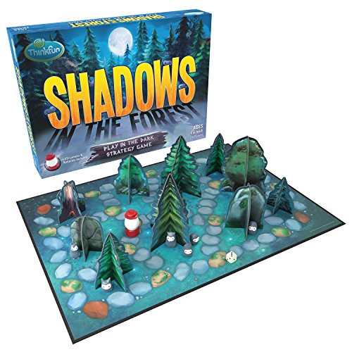 Product Cover ThinkFun Shadows in the Forest Play in the Dark Board Game for Kids and Families Age 8 and Up - Fun and Easy to Learn with Innovative and Unique Gameplay