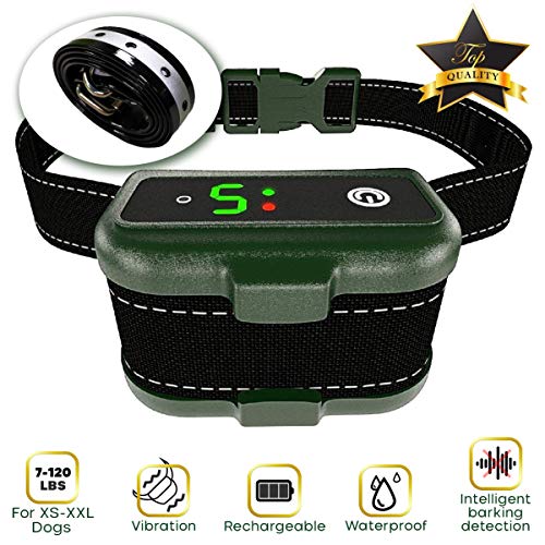 Product Cover TBI Pro Dog Bark Collar - Effective K9 Professional Smart Barking Detection - Rechargeable with Triple Anti-False Modes: Beep, Vibration for Small, Medium, Large Dogs Breeds - IPx7 Waterproof