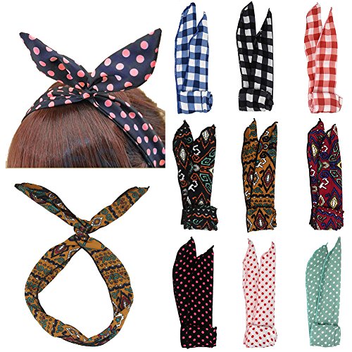 Product Cover Carede Multicolor Twist Bow Wire Headbands Wrap Hair Accessory Hairbands for Women and Girls