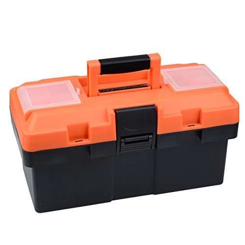 Product Cover GANCHUN 14-inch Consumer Storage and Toolbox for Tool or Craft Storage,Locking Lid and Extra Storage.
