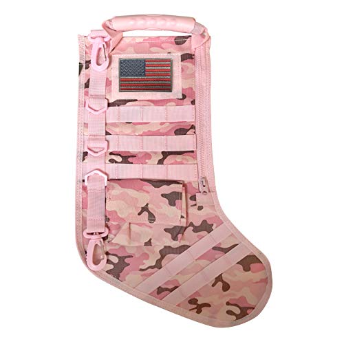 Product Cover Tactical Christmas Stocking with Molle Gear (Pink)