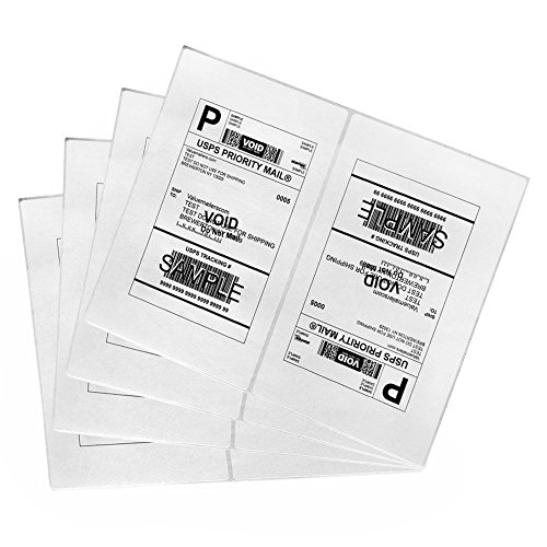 Product Cover Shipping Labels with Rounded Corner, 8.5 x 5.5 Inches Half Sheet Self Adhesive Shipping Address Labels for Laser and Inkjet Printer, 200 Labels