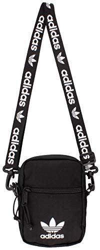 Product Cover adidas Originals Unisex Festival Crossbody Bag, Black/White, ONE SIZE