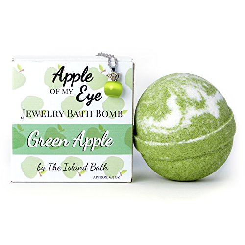 Product Cover Elegant Jewelry Bath Bomb with Necklace - XL- Made in USA (Green Opal)