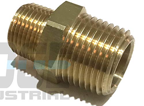 Product Cover EDGE INDUSTRIAL Brass REDUCING HEX Nipple 1/2
