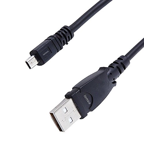 Product Cover ienza Replacement USB PC Mac Photo Picture Transfer and Charger Cable Cord DMW-USBC1 for Panasonic Lumix Camera DMC-G7 ZS40 ZS50 TS30 SZ3 TZ8 TZ11 TZ15 TZ24 & More (See List of Compatible Models)