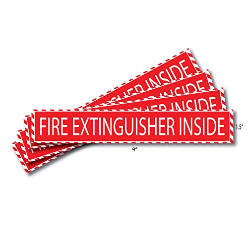 Product Cover Fire Extinguisher Inside Sticker (4 Pack) 1.5