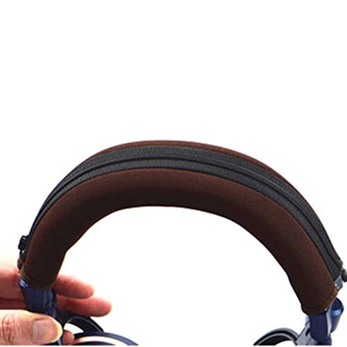 Product Cover YXMIWQYA 1 Pcs Replacement Headband Head Band Cushions Bumper Cover Cups for ATH-M50X M30X M40X Headphones (Brown)