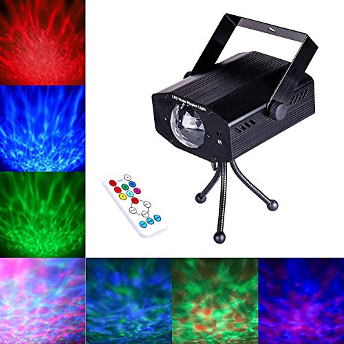 Product Cover DuaFire Laser Lights, 7 Colors Led Stage Party Light Projector, Strobe Water Ripples Lighting for Wedding, Home Karaoke, Club, Bar, Disco and DJ