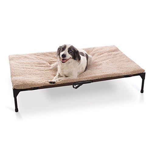 Product Cover K&H Pet Products Elevated Pet Cot Pad, Machine Washable Microfleece (Pet Cot Not Included)