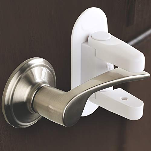 Product Cover Door Lever Lock (2 Pack) Child Proof Doors & Handles 3M Adhesive - Child Safety By Tuut