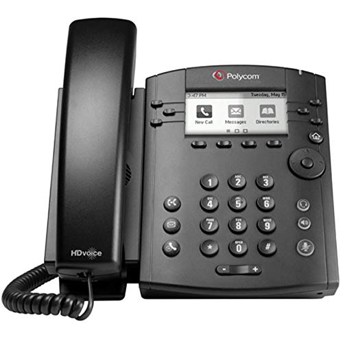 Product Cover Polycom VVX 310 Business Media Phone (2200-46161-025) Power Supply Not Included - (Renewed)