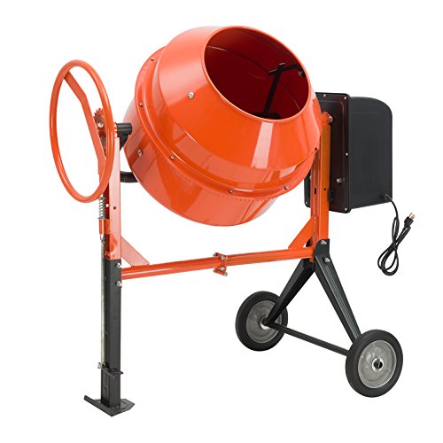 Product Cover SUNCOO 4/5HP Electric Concrete Cement Mixer 5 Cu Ft Mortar Mixing Stucco Seeds Portable Barrow Machine