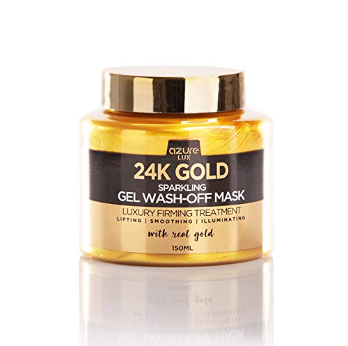 Product Cover 24K Gold Luxury Sparkling Gel Wash Off Firming Mask - Removes Blackheads, Dirt & Oils | Firms & Rejuvenates | Wrinkle, Fine Line & Acne Scar Reducing - 150ml