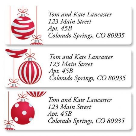 Product Cover Crimson Delight Christmas Small Return Address Labels (3 Designs) - Set of 240 2