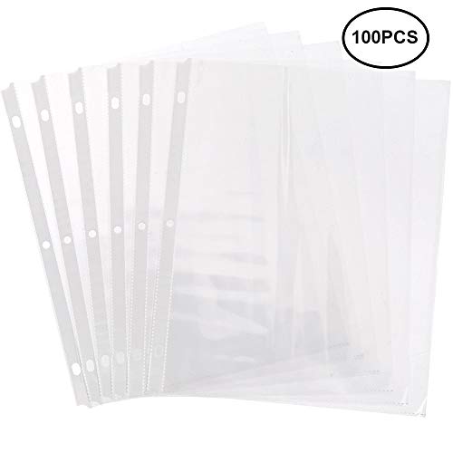 Product Cover Page Protectors 8.5 x 11 Sheet Protectors 100PCS Top Loading Page Protectors fits 3 Ring Binder Plastic Clear-Sheet-Protectors-Page-Protectors for 3 Ring Binders