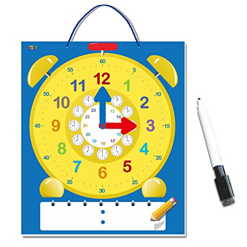 Product Cover SpriteGru Magnetic Erasable Demonstration Learning Clock with Bonus Marker (24-Hour System Included)