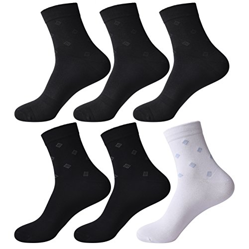 Product Cover Men Quarter Socks Casual Office 6 Pairs Pack For US Shoe Size 9-11