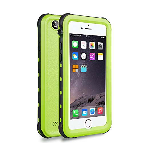 Product Cover Zimu Joy iPhone 6 / 6s Waterproof Case, Underwater Full Sealed Cover Snowproof Shockproof Dirtproof IP68 Certified Waterproof Case for iPhone 6/6s 4.7 inch (Green)