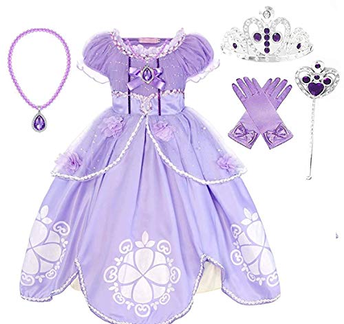 Product Cover Romy's Collection Purple Amulet Princess Party Costume Dress Up Set (5-6)