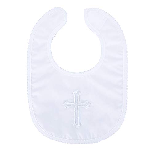 Product Cover Infant Baby Boy's Girl's Christening Baptism Outfits Embroidered Cross Bib