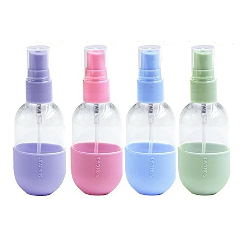 Product Cover Empty Spray Bottles 35ML - 1.2 OZ Plastic Clear Mini Travel Bottle TSA Approved With Fine Mist Sprayer, Refillable Perfume Atomizer Leak Proof, Use for Liquid, Perfume, Aromatherapy