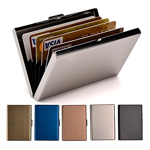 Product Cover RFID Credit Card Holder for Women and Men, Stainless Steel Credit Card Wallet for Holding Debit Card and ID Card