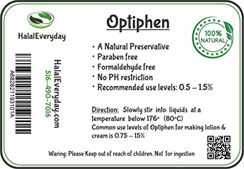Product Cover Water Soluble Natural Preservative (Optiphen) - 4 Oz - Broad Spectrum- Paraben-Free - Formaldehyde Free - Protection Against Microbial Growth - Great for Making soap, Lotion, Cream, Lip Balm etc.