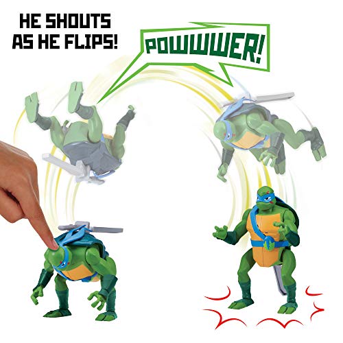 Product Cover Rise of the Teenage Mutant Ninja Turtles Leonardo Backflip Ninja Attack Deluxe Figure