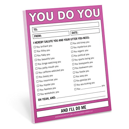 Product Cover Knock Knock You Do You Nifty Note, Checklist Memo Pad, 4 x 5.25-inches