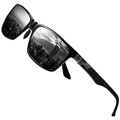 Product Cover DUCO Men's Luxury Carbon Fiber Temple Polarized Sunglasses for Men Sports UV400 DC8206