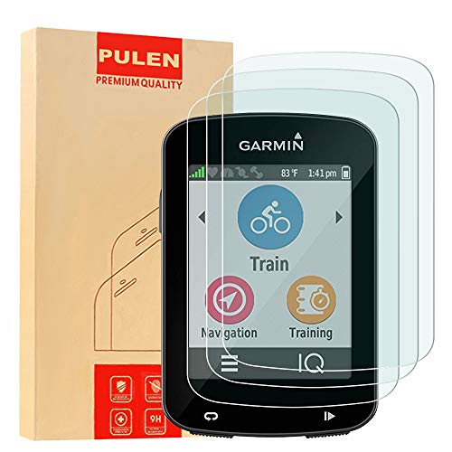 Product Cover [3-Pack] Pulen for Garmin Edge 830/530 Screen Protector [Update Version], [HD Clear][9H Hardness][Bubble Free] Premium Tempered Glass Screen Protector