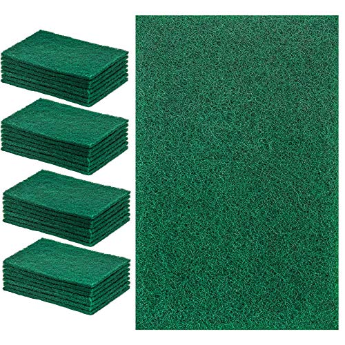 Product Cover DecorRack 28 Large Cleaning Scouring Pads for Kitchen, Dishes, Bathroom, Household, Large Heavy Duty Non Scratch Scour Pad, Scrubber Sponge Dish Pads, Green (Pack of 28)