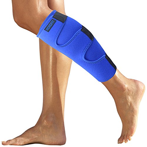 Product Cover Torn Calf Muscle Brace - Shin Splint Support for Pain Relief Muscle Tear Strain Sprain Splints Injury - Best Compression Running Lower Leg Wrap for Men Women