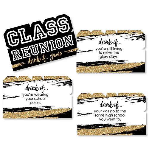 Product Cover Drink If Game - Reunited - School Class Reunion Party Game - 24 Count