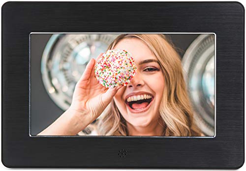 Product Cover Micca 7-Inch Digital Photo Frame with High Resolution Widescreen LCD, MP3 Music and 1080P HD Video Playback, Auto On/Off Timer (Model: N7, Replaces M707z)