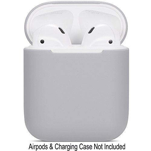 Product Cover Compatible Airpods Case, Protective Ultra-Thin Soft Silicone Shockproof Non-Slip Protection Accessories Cover Case for Apple Airpods 2 & 1 Charging Case - Gray