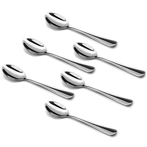 Product Cover Demitasse Espresso Spoons, Mini Coffee Spoon, 4.7 Inches Stainless Steel Small Spoons for Dessert, Set of 6