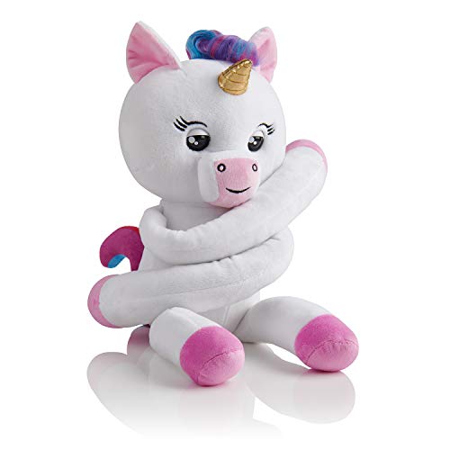 Product Cover WowWee Fingerlings Hugs - Gigi (White) - Advanced Interactive Plush Baby Unicorn Pet