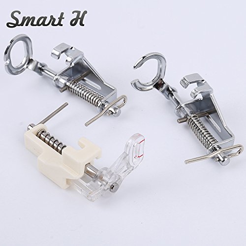 Product Cover 3pcs Large Metal Darning/Free Motion Sewing Machine Presser Foot for All Low Shank Brother Singer Babylock Janome and More Sewing Machines - Include Close Toe, Open Toe and Quilting Foot