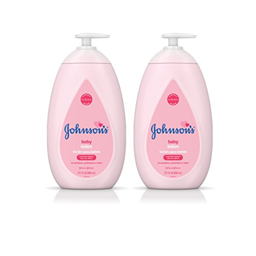 Product Cover Johnson's Moisturizing Pink Baby Lotion with Coconut Oil, Hypoallergenic, 2 x 27.1 fl. oz