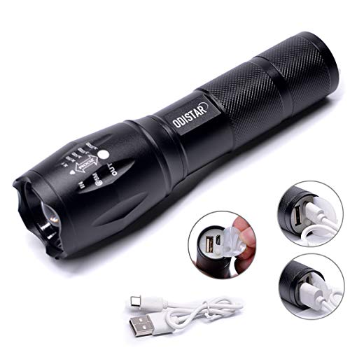 Product Cover USB Rechargeable Portable 1000 Lumen Tactical Led flashlight,Built-in 18650 Lithium Battery.The size of a pocket of gifts for kids.