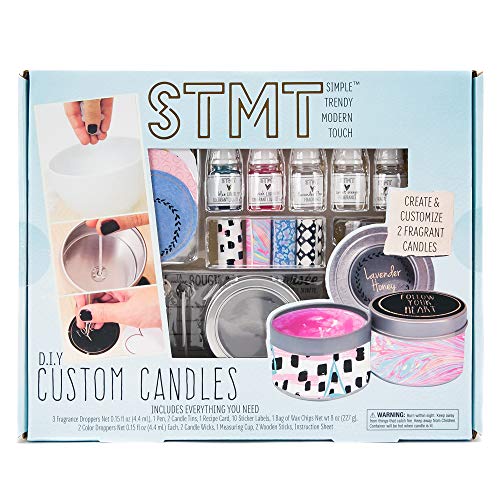 Product Cover STMT DIY Custom, Create 2 Fragrant Candles, Candle Tins, Recipe Card, Sticker Labels, Wax Chips, Candle Wicks, Fragrance Droppers & Instruction Sheet Included, Assorted Colors