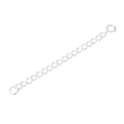 Product Cover 1pc Sterling Silver 4 inch Chain Extender Removable Adjustable Extension for Necklace Anklet Bracelet Jewelry Making SS274-4