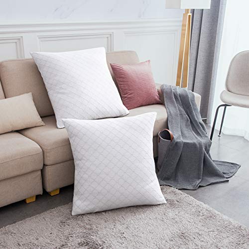 Product Cover PHF Cotton Matelasse Weave Euro Sham Cover Cushion Covers for Winter Pack of 2 26