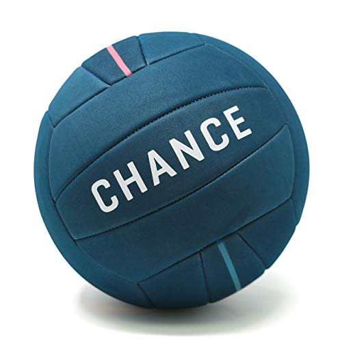 Product Cover Chance Soft Volleyball - Waterproof Indoor/Outdoor Volleyball for Pool, Beach Volleyball & Indoor Volleyball Ball Play. Recreational Training Ball for All Ages (Size 5) (Celine - Teal)