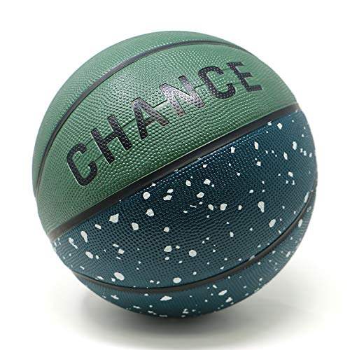 Product Cover Chance Rubber Outdoor/Indoor Basketball Ball - Size 5 Kids & Youth, 6 WNBA Womens, 7 Mens NCAA & Official NBA Basketball Sizes (5 Kids & Youth - 27.5