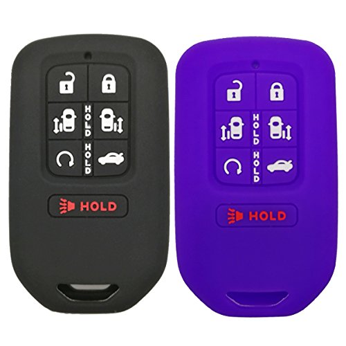 Product Cover 2Pcs Coolbestda Smart Key Fob Cover Keyless Entry Remote Case Protector for 2020 2019 2018 Honda Odyssey elite ex